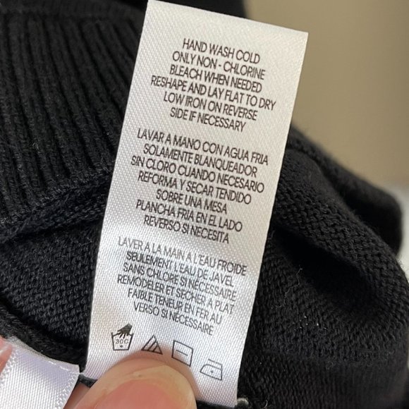 CALVIN KLEIN | Scoop Neck Logo Pullover Sweatshirt Black | Size L - Picture 9 of 11